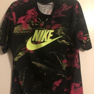 Mens Nike pink lemonade floral shirt